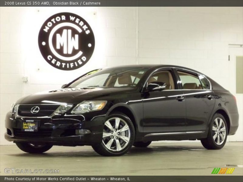 Obsidian Black / Cashmere 2008 Lexus GS 350 AWD