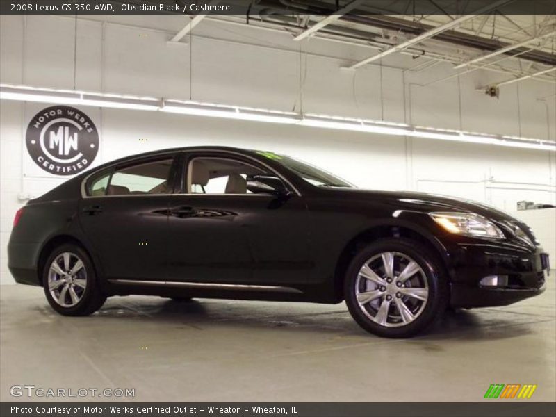 Obsidian Black / Cashmere 2008 Lexus GS 350 AWD
