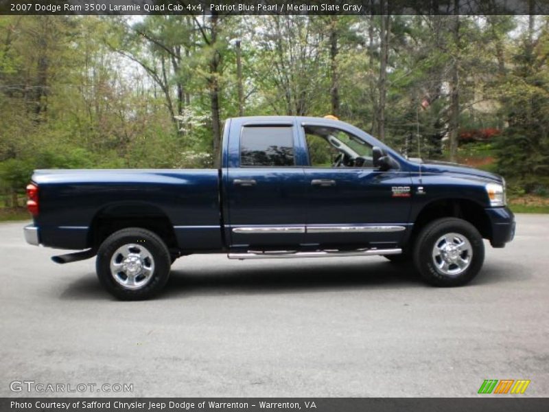  2007 Ram 3500 Laramie Quad Cab 4x4 Patriot Blue Pearl