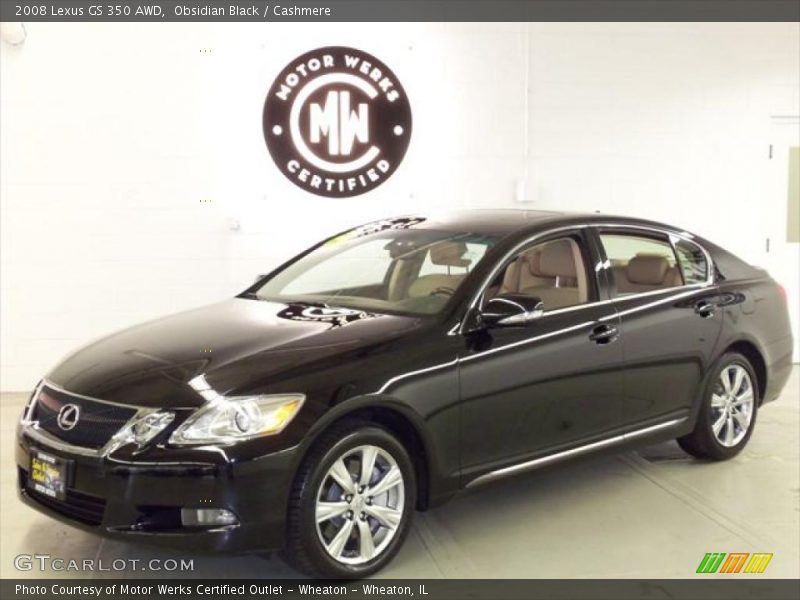 Obsidian Black / Cashmere 2008 Lexus GS 350 AWD