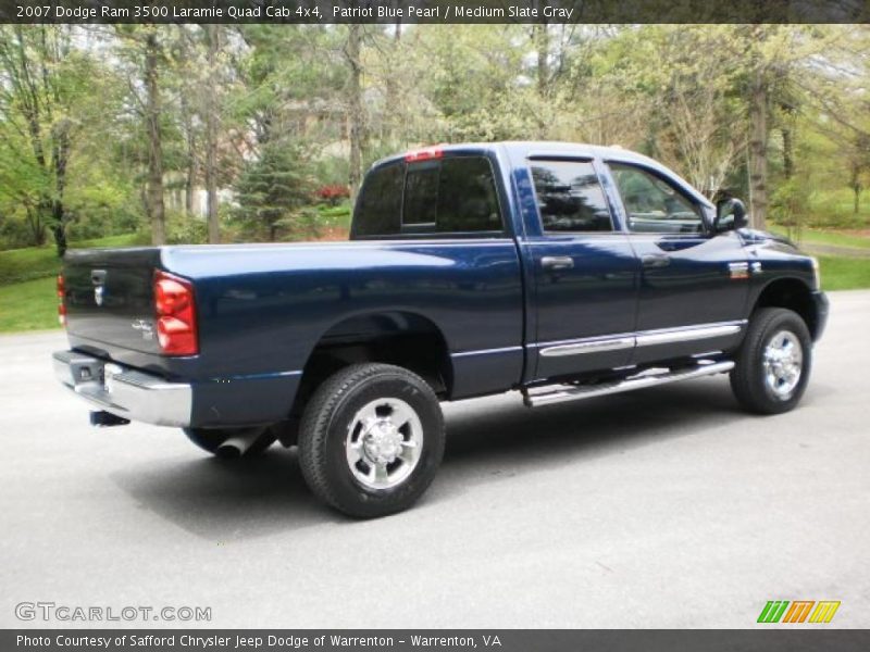  2007 Ram 3500 Laramie Quad Cab 4x4 Patriot Blue Pearl