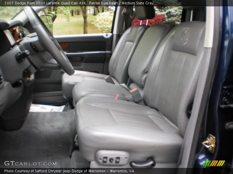  2007 Ram 3500 Laramie Quad Cab 4x4 Medium Slate Gray Interior