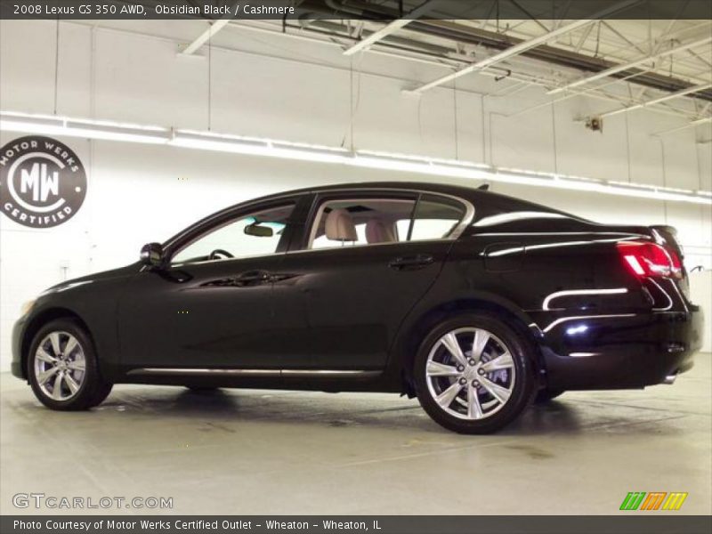 Obsidian Black / Cashmere 2008 Lexus GS 350 AWD