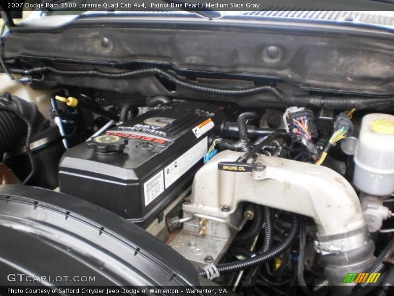  2007 Ram 3500 Laramie Quad Cab 4x4 Engine - 5.9 Liter OHV 24-Valve Turbo Diesel Inline 6 Cylinder