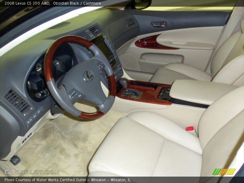 Obsidian Black / Cashmere 2008 Lexus GS 350 AWD
