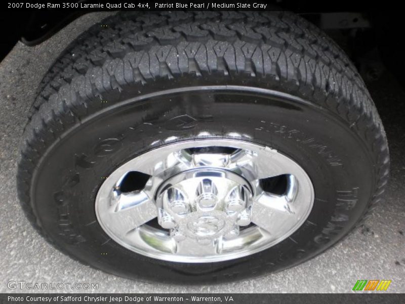 Patriot Blue Pearl / Medium Slate Gray 2007 Dodge Ram 3500 Laramie Quad Cab 4x4