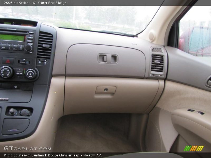 Claret Red / Beige 2006 Kia Sedona LX