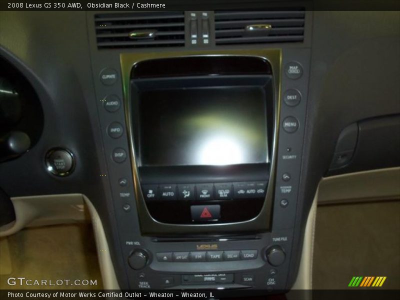 Obsidian Black / Cashmere 2008 Lexus GS 350 AWD