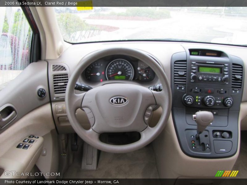 Claret Red / Beige 2006 Kia Sedona LX