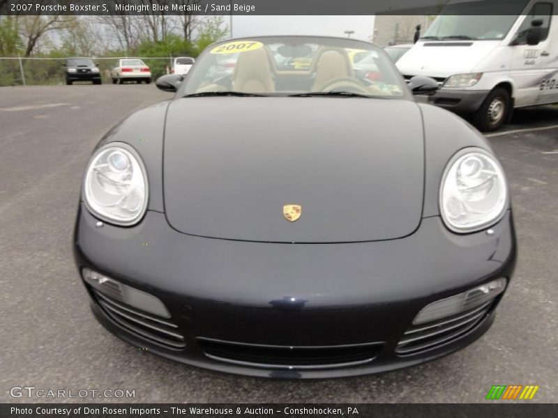 Midnight Blue Metallic / Sand Beige 2007 Porsche Boxster S