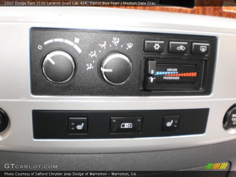 Patriot Blue Pearl / Medium Slate Gray 2007 Dodge Ram 3500 Laramie Quad Cab 4x4