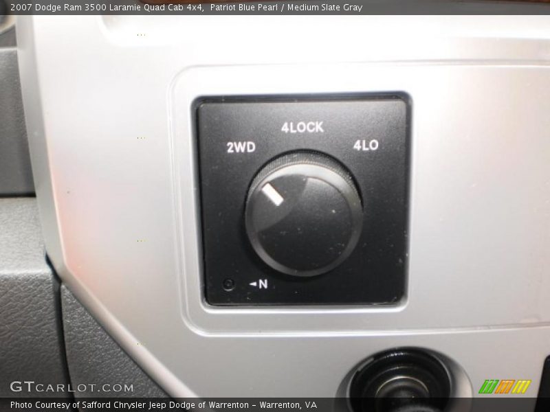 Patriot Blue Pearl / Medium Slate Gray 2007 Dodge Ram 3500 Laramie Quad Cab 4x4