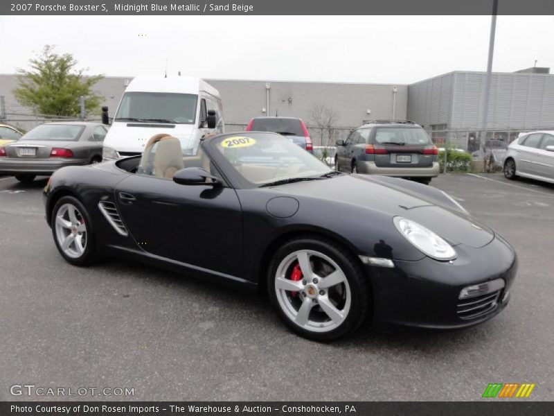 Midnight Blue Metallic / Sand Beige 2007 Porsche Boxster S