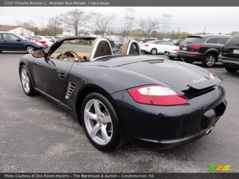 Midnight Blue Metallic / Sand Beige 2007 Porsche Boxster S