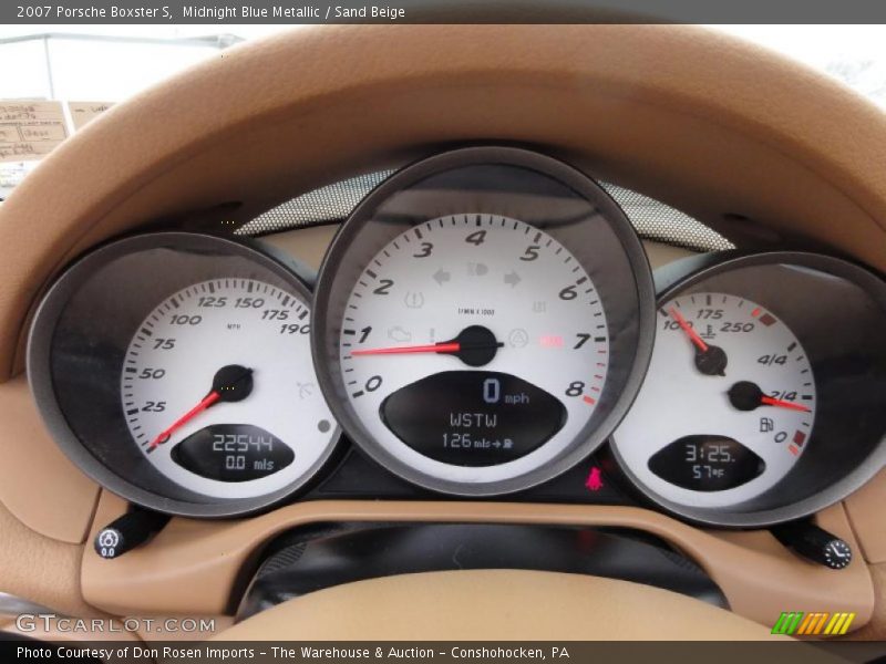  2007 Boxster S S Gauges