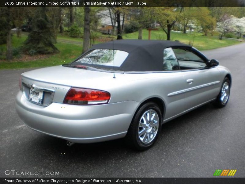 Brilliant Silver Metallic / Light Taupe 2005 Chrysler Sebring Limited Convertible