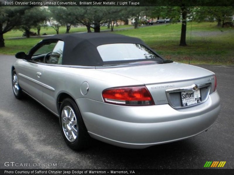 Brilliant Silver Metallic / Light Taupe 2005 Chrysler Sebring Limited Convertible