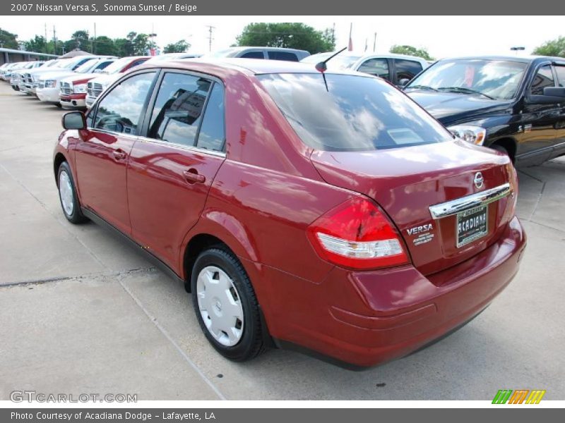 Sonoma Sunset / Beige 2007 Nissan Versa S