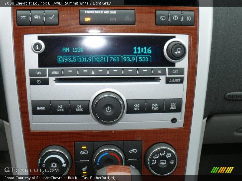 Controls of 2008 Equinox LT AWD
