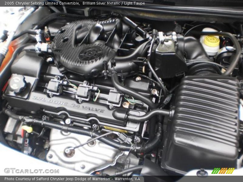  2005 Sebring Limited Convertible Engine - 2.7 Liter DOHC 24 Valve V6