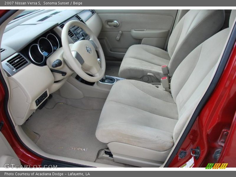 Sonoma Sunset / Beige 2007 Nissan Versa S