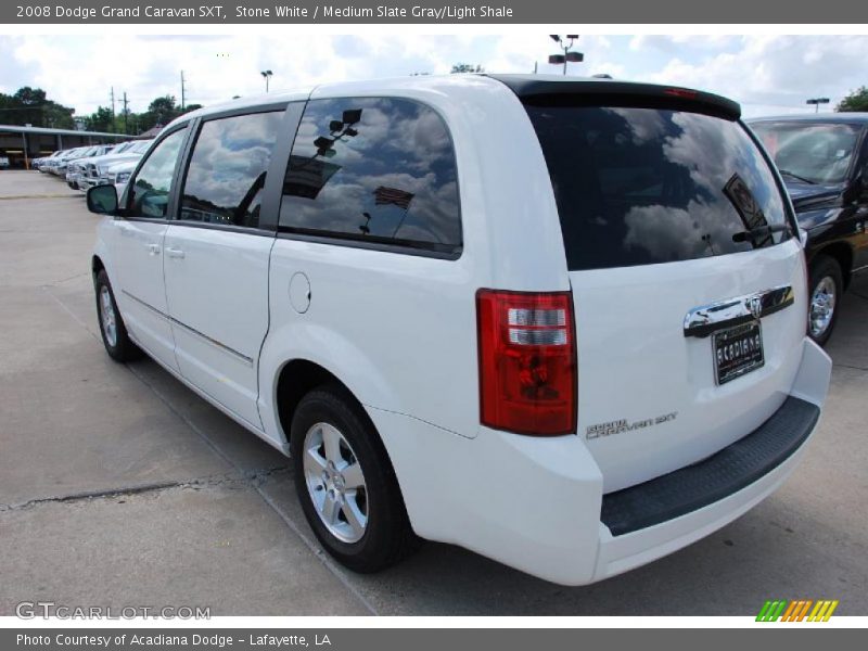 Stone White / Medium Slate Gray/Light Shale 2008 Dodge Grand Caravan SXT