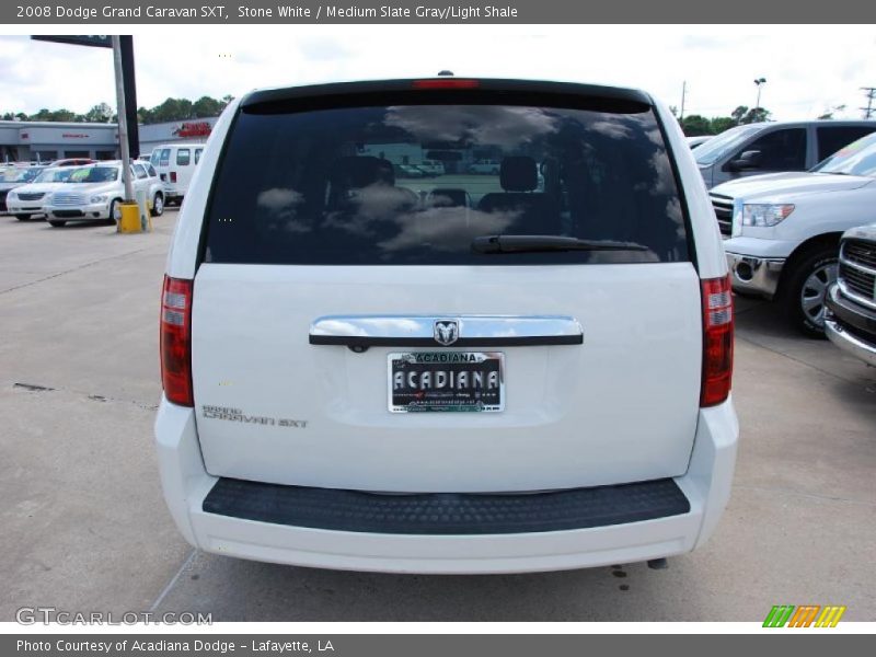 Stone White / Medium Slate Gray/Light Shale 2008 Dodge Grand Caravan SXT