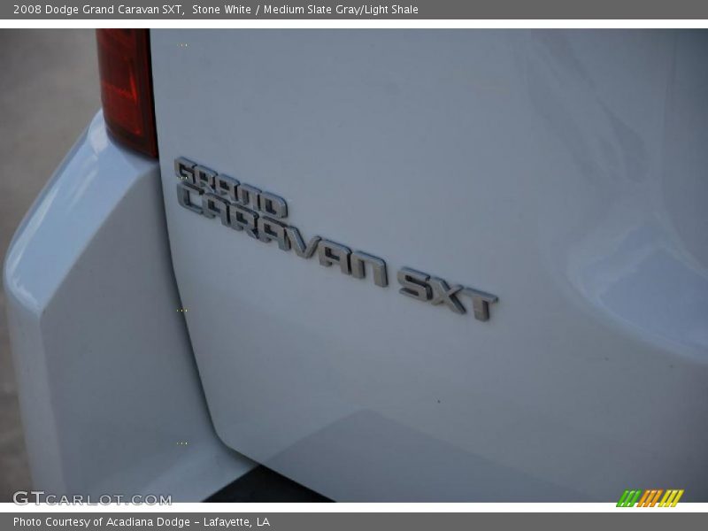 Stone White / Medium Slate Gray/Light Shale 2008 Dodge Grand Caravan SXT