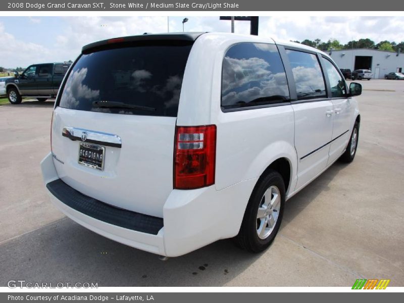 Stone White / Medium Slate Gray/Light Shale 2008 Dodge Grand Caravan SXT