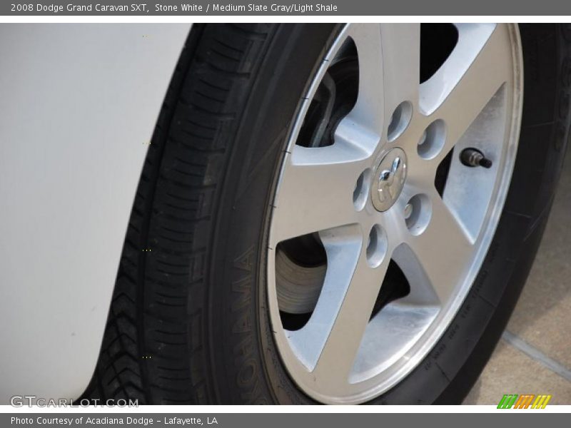 Stone White / Medium Slate Gray/Light Shale 2008 Dodge Grand Caravan SXT