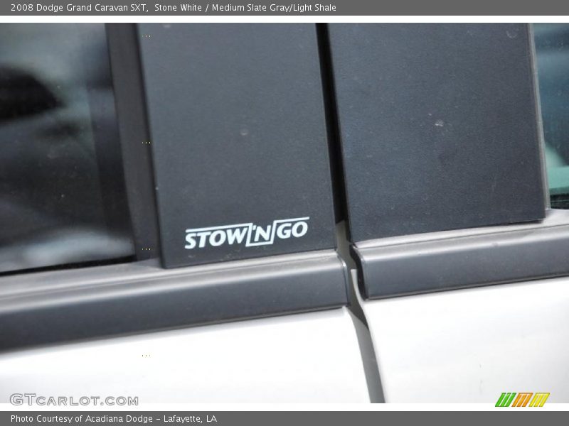Stone White / Medium Slate Gray/Light Shale 2008 Dodge Grand Caravan SXT