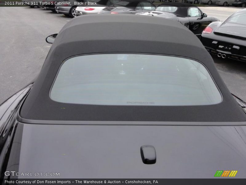 Black / Black 2011 Porsche 911 Turbo S Cabriolet