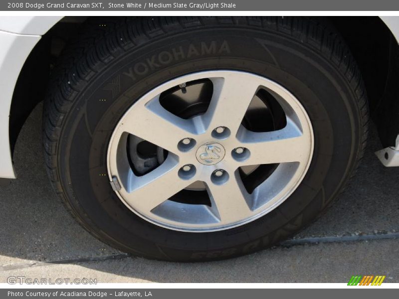 Stone White / Medium Slate Gray/Light Shale 2008 Dodge Grand Caravan SXT