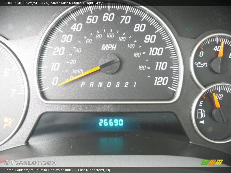 Silver Mist Metallic / Light Gray 2008 GMC Envoy SLT 4x4