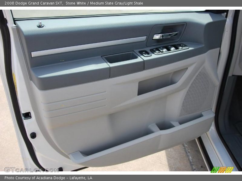 Stone White / Medium Slate Gray/Light Shale 2008 Dodge Grand Caravan SXT
