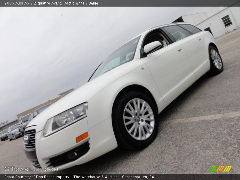 Arctic White / Beige 2006 Audi A6 3.2 quattro Avant
