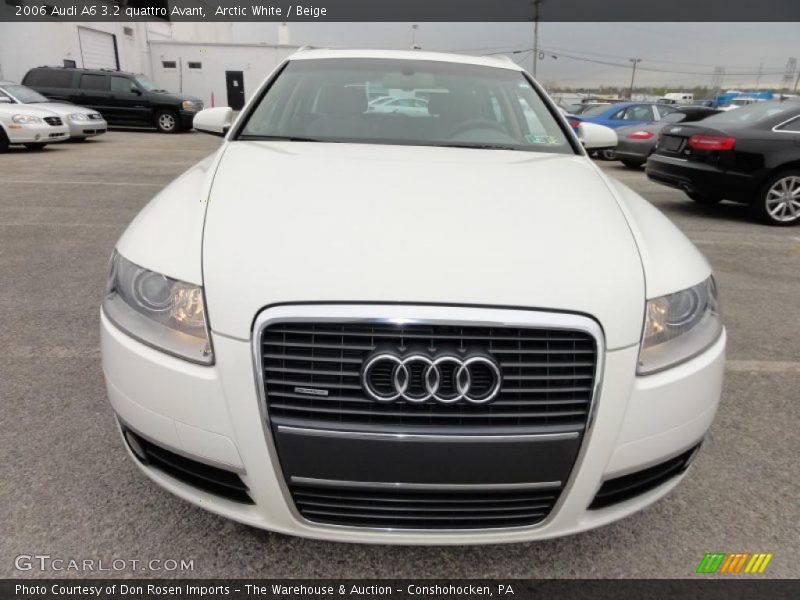 Arctic White / Beige 2006 Audi A6 3.2 quattro Avant