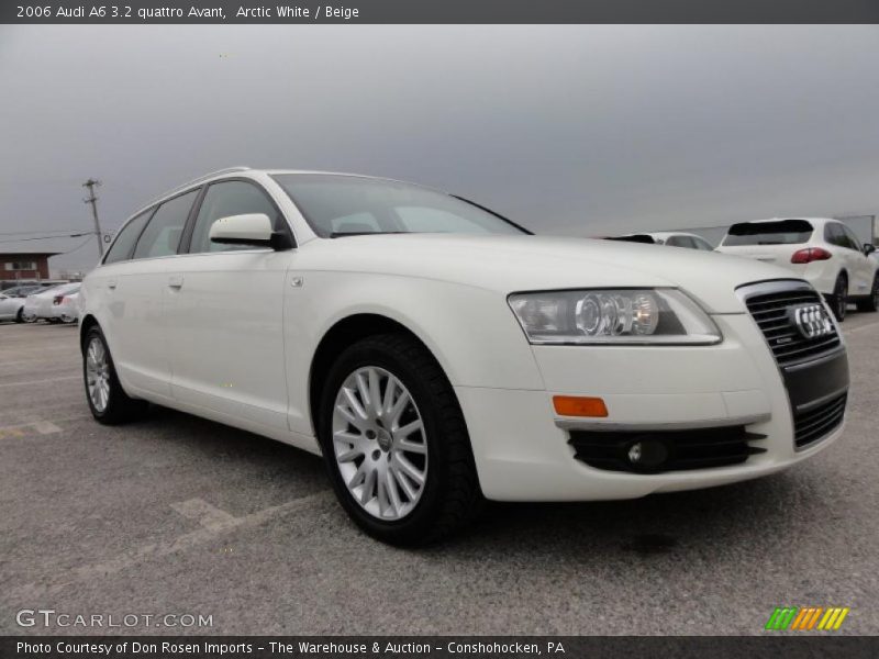 Arctic White / Beige 2006 Audi A6 3.2 quattro Avant
