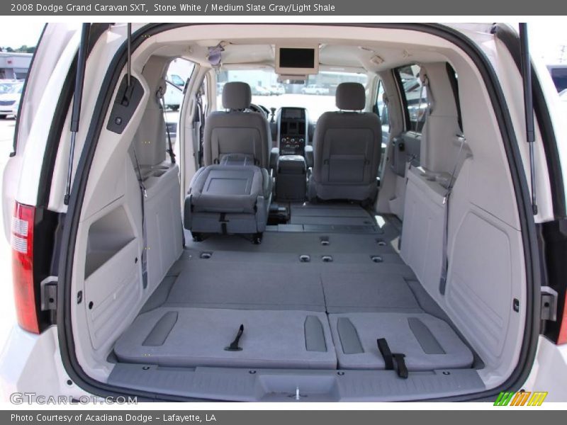 Stone White / Medium Slate Gray/Light Shale 2008 Dodge Grand Caravan SXT