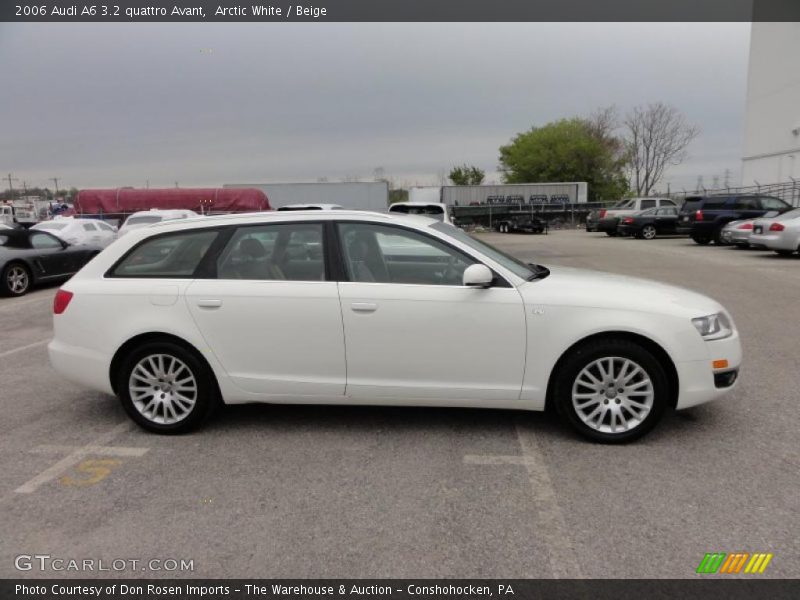 Arctic White / Beige 2006 Audi A6 3.2 quattro Avant