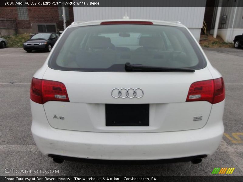 Arctic White / Beige 2006 Audi A6 3.2 quattro Avant