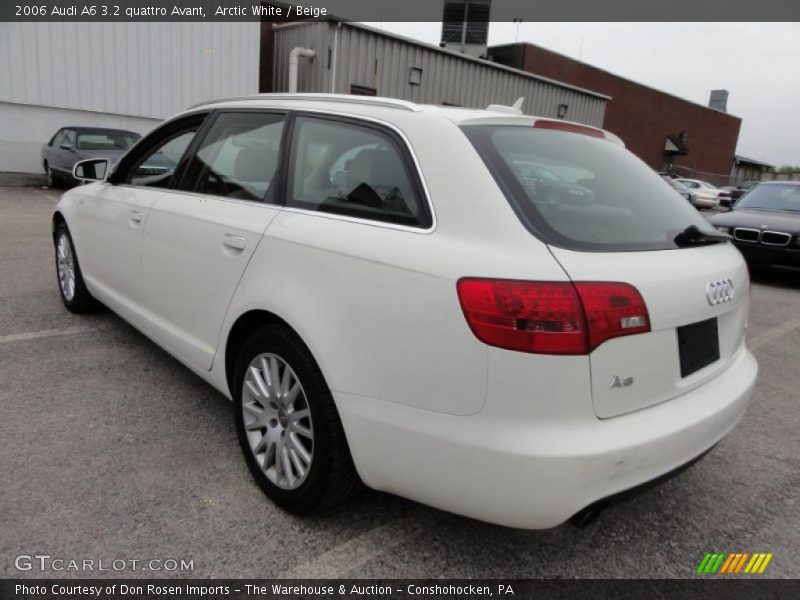 Arctic White / Beige 2006 Audi A6 3.2 quattro Avant