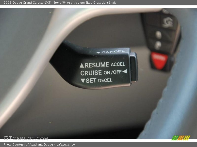 Stone White / Medium Slate Gray/Light Shale 2008 Dodge Grand Caravan SXT
