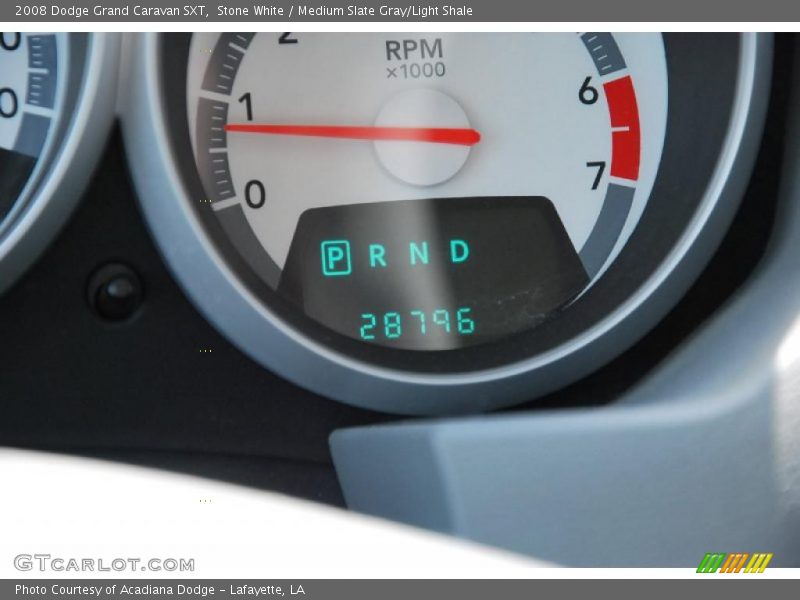 Stone White / Medium Slate Gray/Light Shale 2008 Dodge Grand Caravan SXT