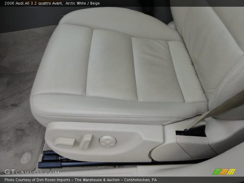 Arctic White / Beige 2006 Audi A6 3.2 quattro Avant
