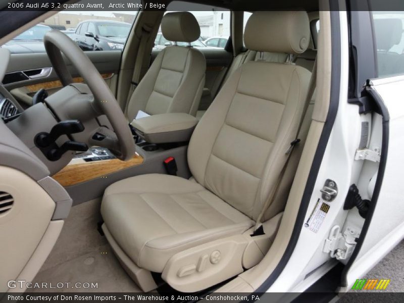 Arctic White / Beige 2006 Audi A6 3.2 quattro Avant