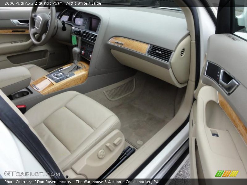 Arctic White / Beige 2006 Audi A6 3.2 quattro Avant