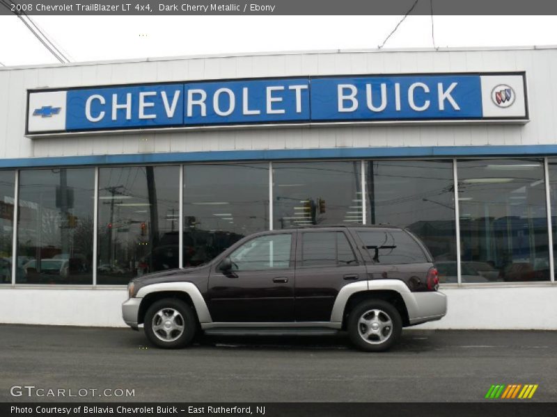 Dark Cherry Metallic / Ebony 2008 Chevrolet TrailBlazer LT 4x4