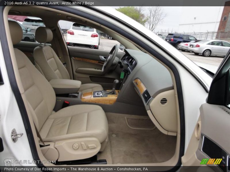 Arctic White / Beige 2006 Audi A6 3.2 quattro Avant