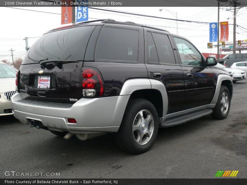 Dark Cherry Metallic / Ebony 2008 Chevrolet TrailBlazer LT 4x4